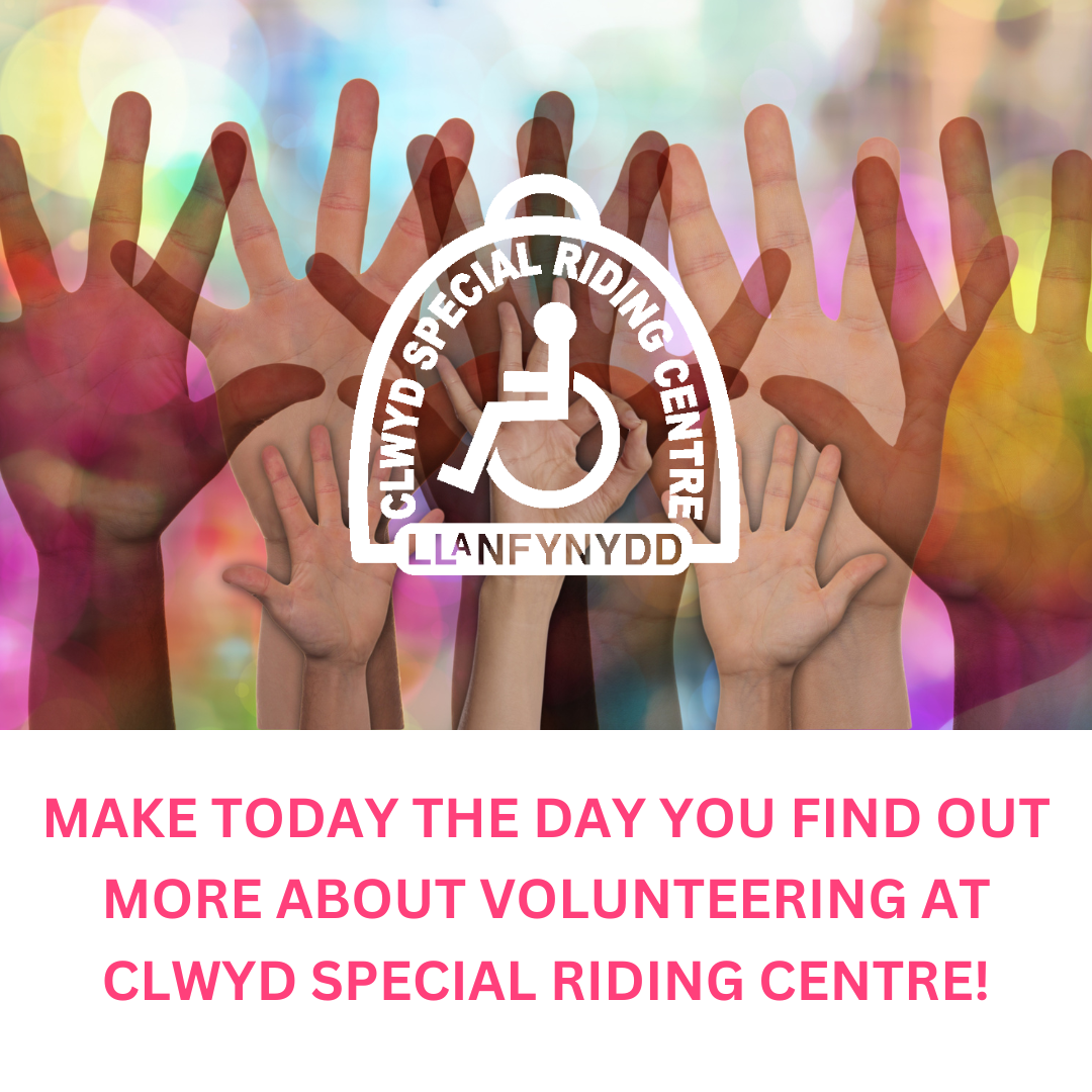 Make today the day to find out more about volunteering at Clwyd Special Riding Centre!